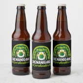 Shenanigans coördinator Gnomes St Patrick's Day Bier Etiket (Flessen)
