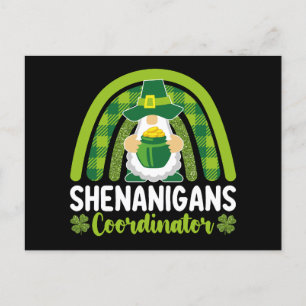 Shenanigans coördinator Gnomes St Patrick's Day Briefkaart