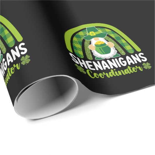 Shenanigans coördinator Gnomes St Patrick's Day Cadeaupapier (Rol Hoek)