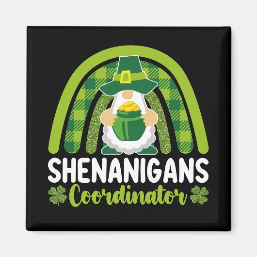 Shenanigans coördinator Gnomes St Patrick's Day Magneet (Voorkant)