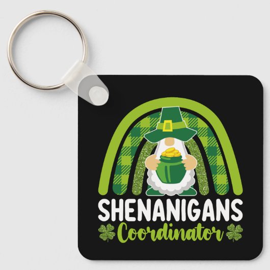 Shenanigans coördinator Gnomes St Patrick's Day Sleutelhanger (Voorkant)