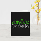 Shenanigans-coördinator Happy St Patricks Day Iris Kaart (Gele Bloem)
