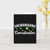 Shenanigans coördinator Happy St Patricks Day Teac Kaart (Gele Bloem)