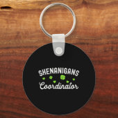 Shenanigans coördinator Happy St Patricks Day Teac Sleutelhanger (Voorkant)