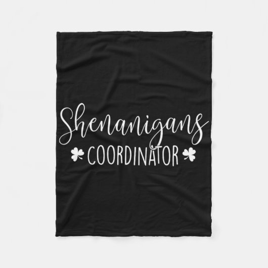 Shenanigans Coördinator - Ierse St. Patrick's Day  Fleece Deken (Voorkant)