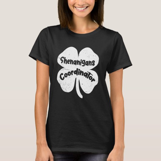 Shenanigans Coördinator Leraar St Patrick's Day T-shirt (Voorkant)