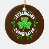 Shenanigans Coordinator Matching Teacher St Keramisch Ornament (Voorkant)