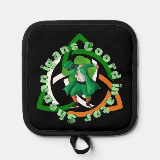 Shenanigans-coördinator op patricks day pannenlap (Voorkant)