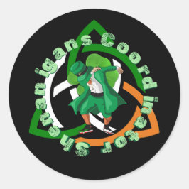 Shenanigans-coördinator op patricks day ronde sticker