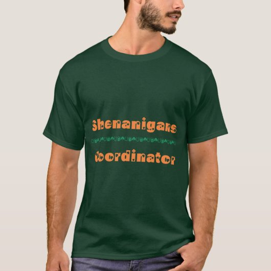 Shenanigans-coördinator | Orange T-shirt (Voorkant)