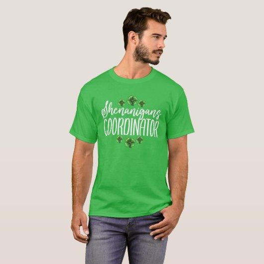 Shenanigans Coordinator Saint Patricks Day T-shirt (Voorkant volledig)