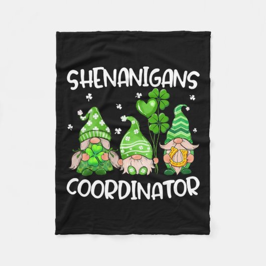 Shenanigans Coördinator Schattigee Gnomen Leraren Fleece Deken (Voorkant)
