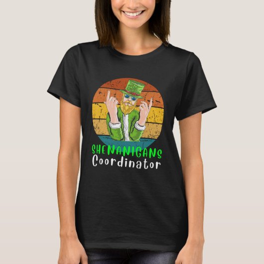 Shenanigans coördinator Shamrock Leprechaun Unicor T-shirt (Voorkant)