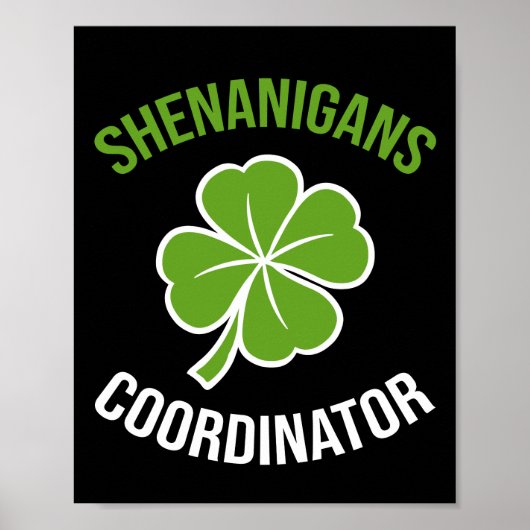 Shenanigans Coördinator St Patrick's Dag Poster (Voorkant)