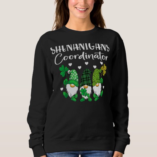 Shenanigans Coordinator St Patricks Day Gnomes Gre Trui (Voorkant)