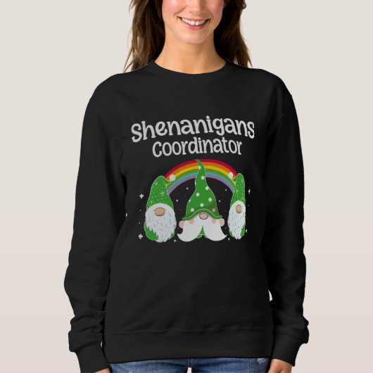 Shenanigans Coordinator St Patricks Day Gnomes Gre Trui (Voorkant)
