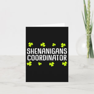 Shenanigans coördinator St Patricks Day Iers-Griek Kaart