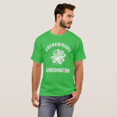 Shenanigans Coordinator St Patrick's Day Irish Tea T-shirt (Voorkant volledig)