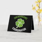 Shenanigans Coördinator St Patrick's Day Kaart (Gele Bloem)