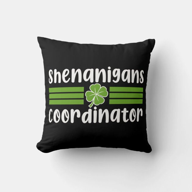 Shenanigans Coördinator St Patrick's Day Kussen (Voorkant)