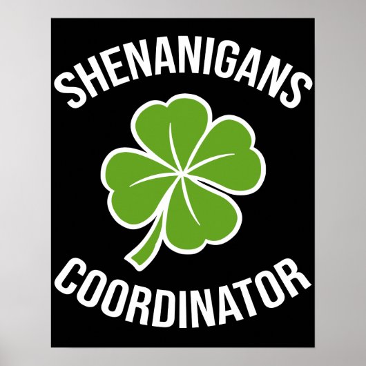 Shenanigans Coördinator St Patrick's Day Poster (Voorkant)