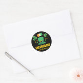 Shenanigans Coordinator St. Patrick's Day Ronde Sticker (Envelop)