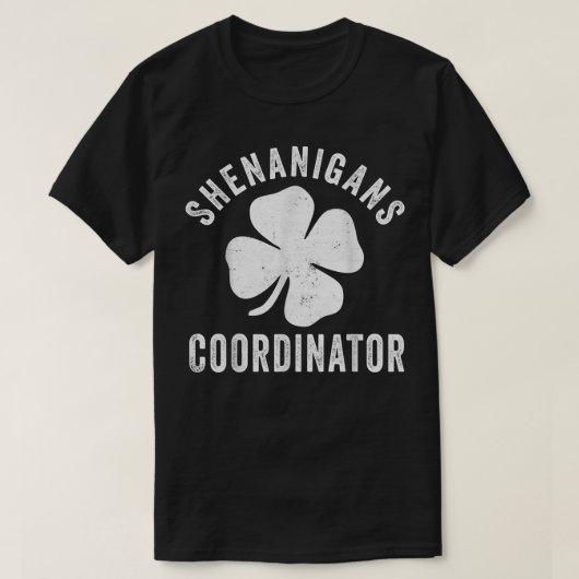 Shenanigans Coordinator St Patrick's Day Teacher T-shirt (Design voorkant)