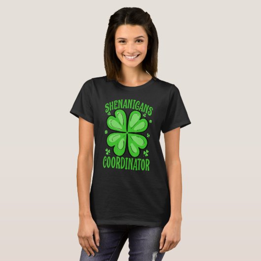 Shenanigans Coordinator Teacher St Patrick's Day T-shirt (Voorkant volledig)