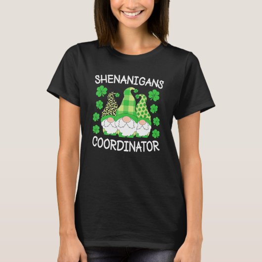 Shenanigans Coordinator Teachers St Patricks Day G T-shirt (Voorkant)