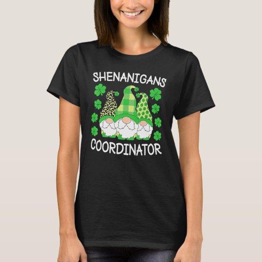 Shenanigans Coordinator Teachers St Patricks Day G T-shirt (Voorkant)
