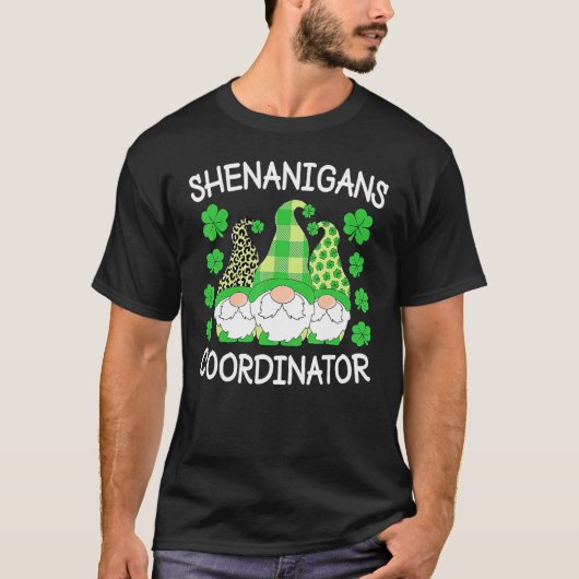 Shenanigans Coordinator Teachers St Patricks Day G T-shirt (Voorkant)