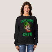 Shenanigans Crew Saint Patricks Day Leprechaun Sha Trui (Voorkant volledig)