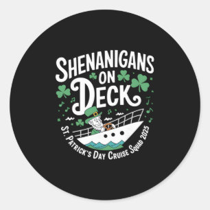 Shenanigans Deck St. Patrick's Day Cruise 2025 Ronde Sticker