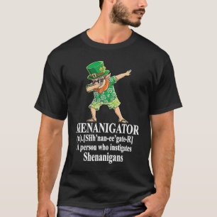 Shenanigans Definitie St Patricks Dag Dabbing Lep T-shirt