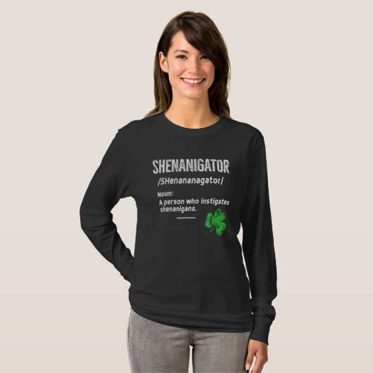 Shenanigans Definition Tie Dye St. Patrick's Day G T-shirt (Voorkant volledig)