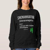 Shenanigans Definition Tie Dye St. Patrick's Day G Trui (Voorkant)