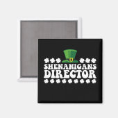 Shenanigans Directeur Groovy St Patrick's Day Iers Magneet (Voorkant / Achterkant)