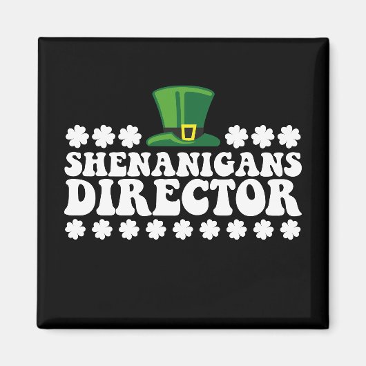 Shenanigans Directeur Groovy St Patrick's Day Iers Magneet (Voorkant)