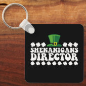Shenanigans Directeur Groovy St Patrick's Day Iers Sleutelhanger (Voorkant)