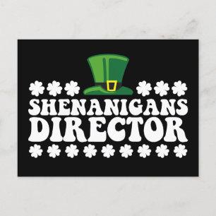 Shenanigans Directeur Groovy St Patrick's Day Iris Briefkaart