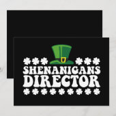 Shenanigans Directeur Groovy St Patrick's Day Iris Kaart (Voorkant / Achterkant)
