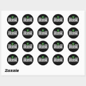 Shenanigans Directeur Groovy St Patrick's Day Iris Ronde Sticker (Vel)