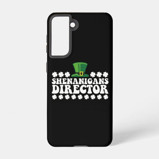 Shenanigans Directeur Groovy St Patrick's Day Iris Samsung Galaxy Hoesje (Achterkant)