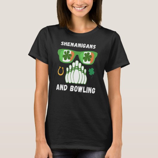 Shenanigans en Bowling St Patrick's Day Irish C T-shirt (Voorkant)