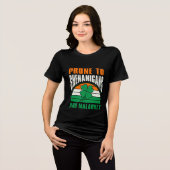Shenanigans en Malarkey Funny St Patrick's Day Tri-Blend Shirt (Voorkant volledig)