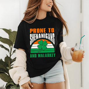 Shenanigans en Malarkey Funny St Patrick's Day Tri-Blend Shirt