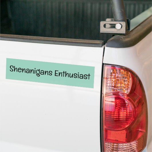 Shenanigans enthousiaste Bumpersticker (Op Truck)