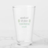 Shenanigans Funny St. Patrick's Day Beer Pint Glas (Achterkant)