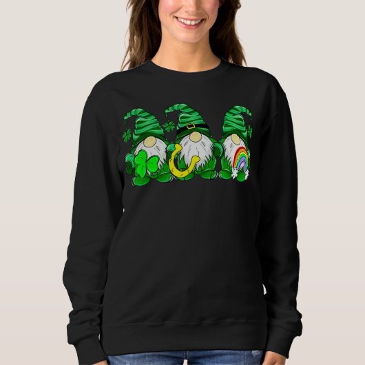 Shenanigans Gnomies St Patrick S Day Cute Gnome Sh Trui (Voorkant)