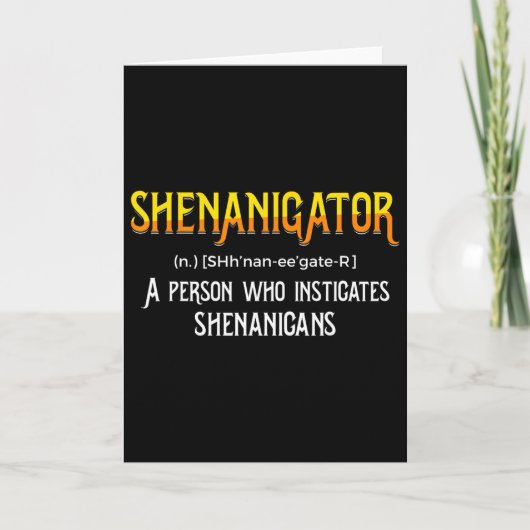 Shenanigans Grappige Belhamel Heilige Patrick  Kaart (Voorkant)